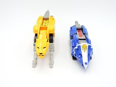 Triceratops & Sabertooth from Deluxe Megazord MIGHTY MORPHIN POWER RANGERS 1994