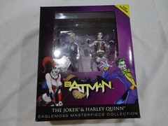 DC Batman Eaglemoss Masterpiece Collection The Joker & Harley Quinn Figurines
