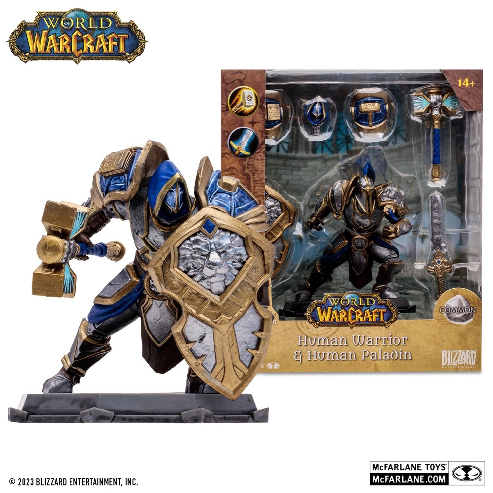 McFarlane Toys – World of Warcraft – Human Warrior & Human Paladin Action Figure