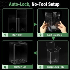 6 Pack Clear Display Cases for 4-Inch Figures – Dust & Scratch Resistant