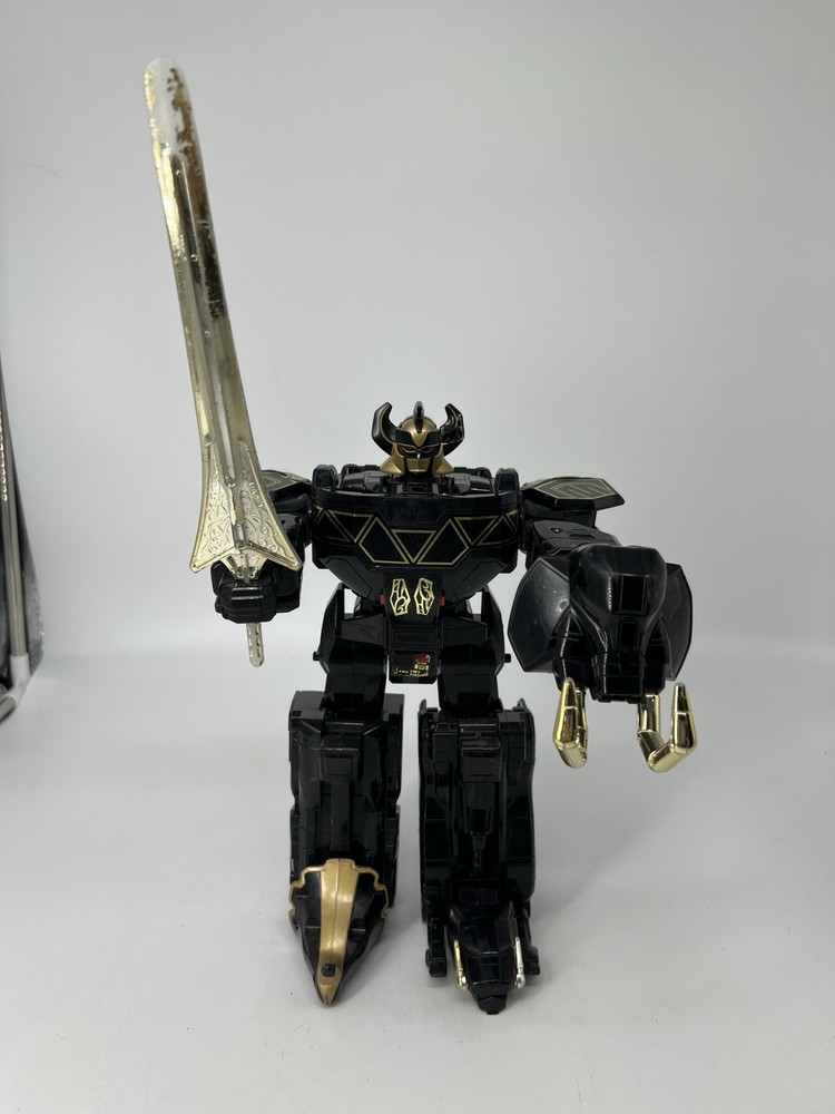 Bandai 1993 Power Rangers Megazord Black & Gold Special Edition – Near Complete