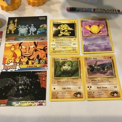 Pokemon Mixed Lot of 14 Items: Figures, Cards, Lapras Plush, VTG Pencil, Book