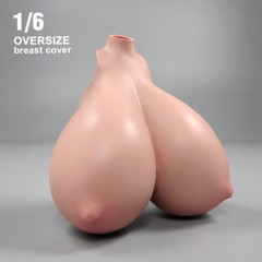 1:6 Suntan Super Large Breast Bust Kits Cover Fit 12” Female PH Action Figure
