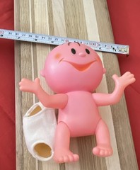 Vintage advertising sterling drug diaperene Removable White Diaper, 6 in Tall