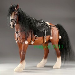 Shire Horse Resin 1/6 Figure Animal Model Handicraft Ornaments Decor Toys Gift