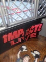 Huge TNA Jakks Six Sided Steel Cage Ring Extremely Rare WWE WWF WCW MATTEL ELITE