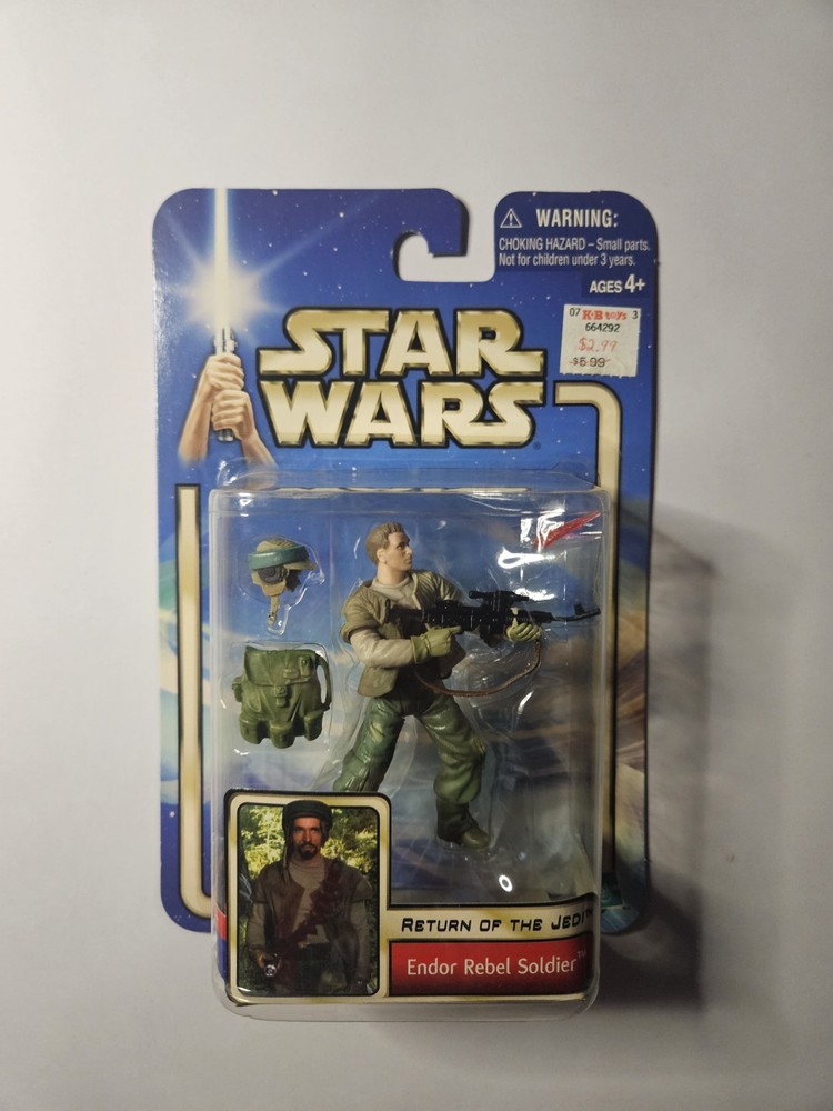 Hasbro Star Wars Return Of The Jedi Endor Rebel Soldier 02 #33 Light Hair NIB