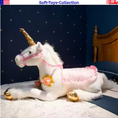 85cm Giant Unicorn Plush Toy Soft Stuffed Animal Kids Gift