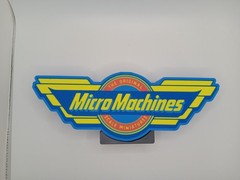 Retro Micro Machines logo lightbox sign light box for collection display