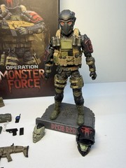 Monster Force Delta Red Nocturnal Operations Trooper W/ Loads Of Extras!!!