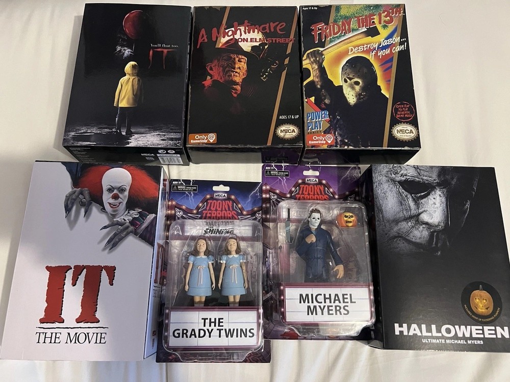 7 Neca Lot Figures It Micheal Myers Jason Freddy Video Game SDCC exclusives