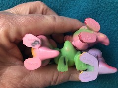 1990s Lot Of 4 Soma Love Dinosaurs. PVC