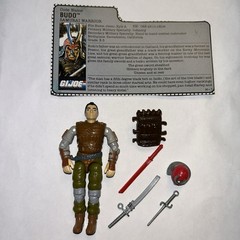 Vintage GI Joe Budo Action Figure Complete 1988 File Card Tight Joints AW
