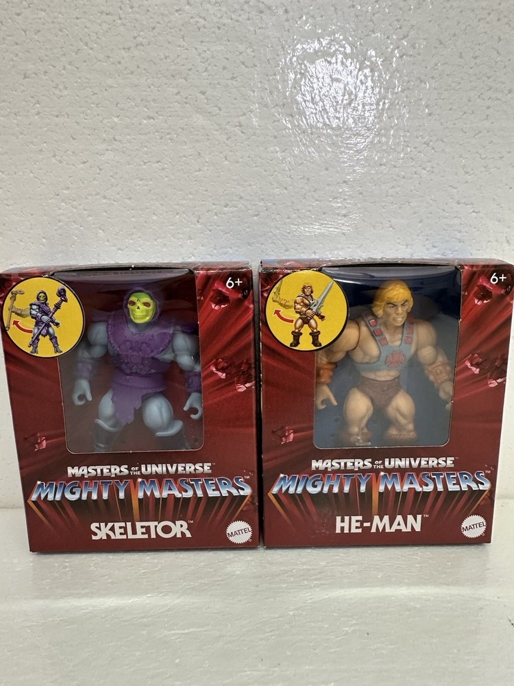 MOTU Mighty Masters Of The Universe Set Of 2 He-man And Skeletor New SEALED