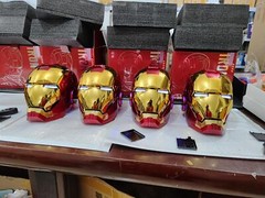 AUTOKING Iron Man 1:1 Helmet Wearable Voice-control Deformed Mask Cosplay
