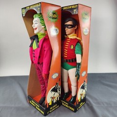 Batman 1966 Classic TV Series THE JOKER & ROBIN 17″ Talking Figure Set DC NEW