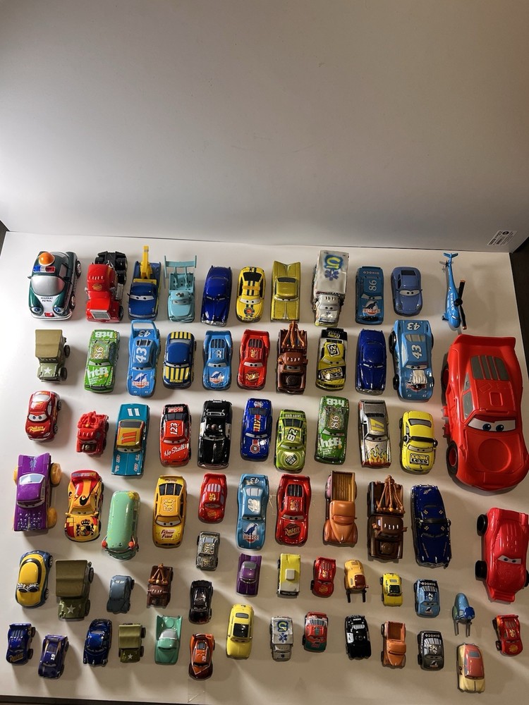 Disney Pixar Cars Vehicles Large Lot Of 70