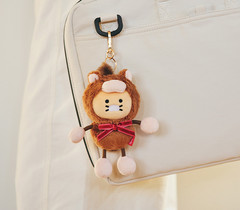 Kakao Friends Lucky Pony Day Keychain Doll Choonsik & Ryan Keyring Bag Charm