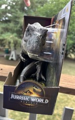 FREE SHIPPING . NEW T Rex Dinosaur Action Figure with Chomping Attack Feature