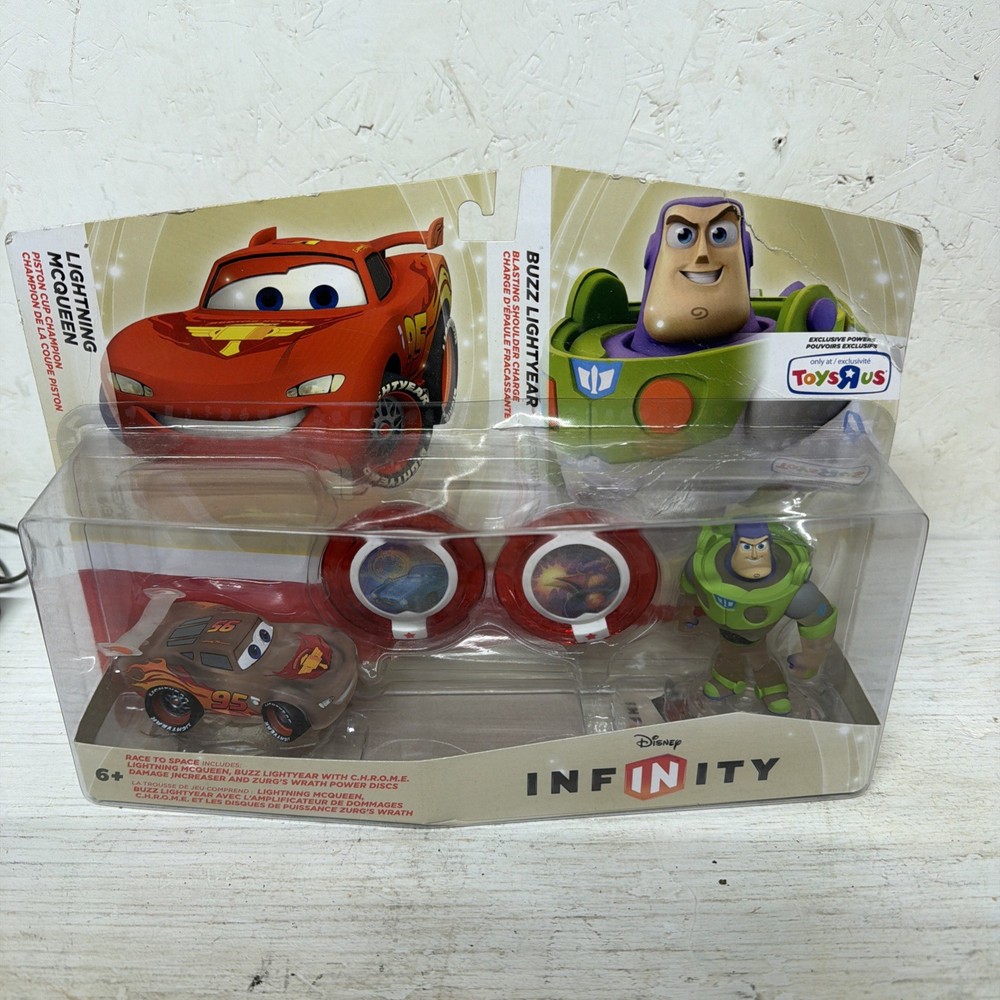 Disney Infinity 1.0 Lightning McQueen+Lightyear Toys R Us Race To Space PlaySet
