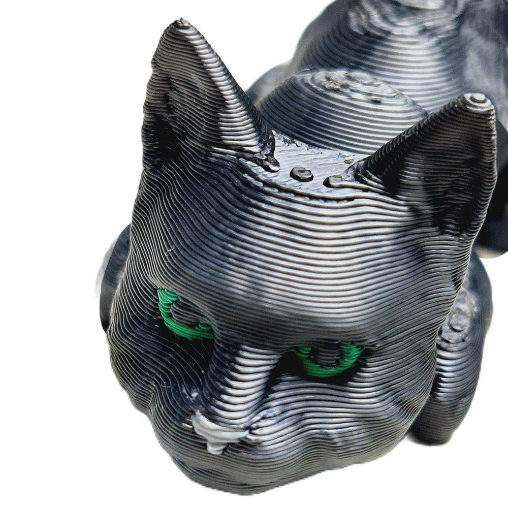 Flexibabies Cute Mini Cat Articulated 3d Printed 3″ baby Kitten Fidget Toy