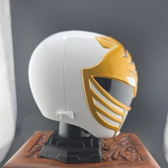 2 Power Rangers Legacy White And Red Ranger Replica Helmet Mini 1:4 Scale used