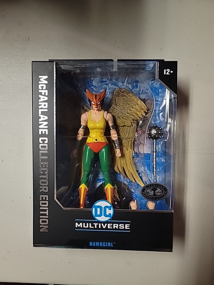 McFarlane DC Collector Edition Classic Hawkgirl JLA Platinum 7″ Action Figure