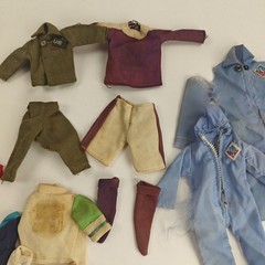 Vintage Mego 1971 Action Jackson Jumpsuits/ Sports Uniforms Accessories Lot