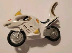 1995 Power Rangers Shark Cycle Vehicles Red Pink and White