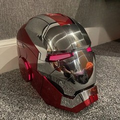 Autoking Iron Man Mask Mk5 1:1 Helmet Wearable Voice Touch Cosplay Props Jarvis