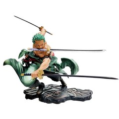 Hot One Piece 10cm Anime Figure GK Roronoa Zoro Three-blade Sa-maximum Manga