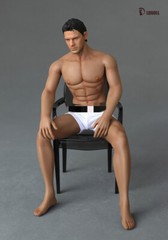LDDOLL 32Boy 1:6 Suntan Strong Muscle Seamless Silicone Male Body Fit 12” Head