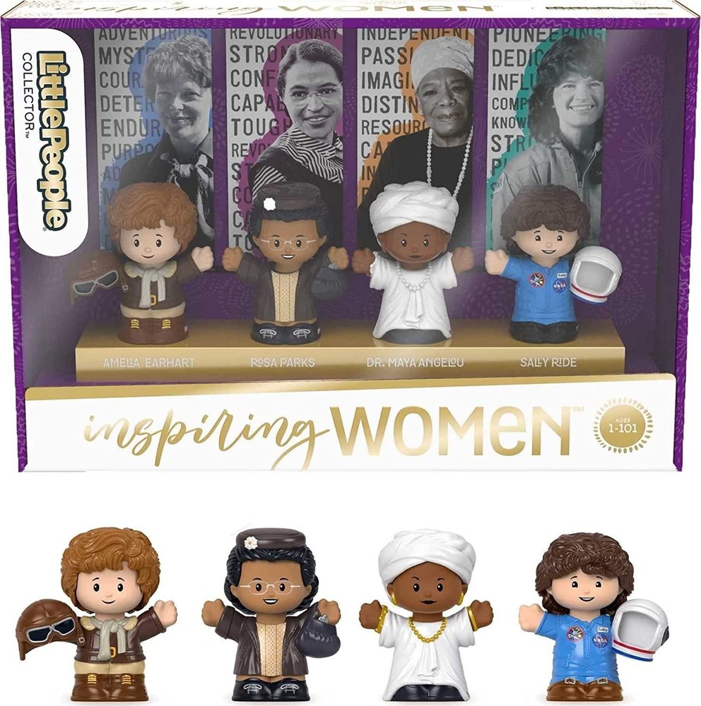 Little People Inspiring Women 4pk Rosa Sally Maya Amelia Figures Fisher-Price