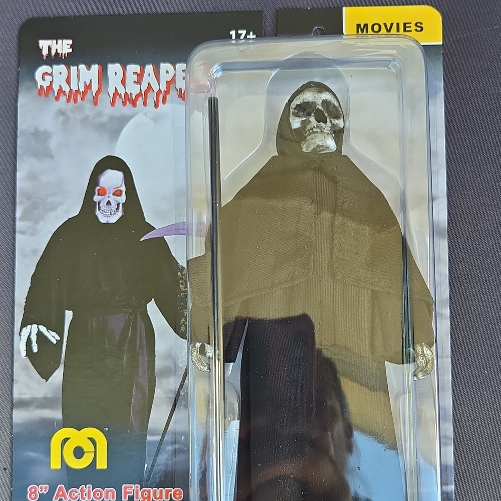 Mego Mego Monsters Grim Reaper 8in Action Figure w/ Scythe, Boxed