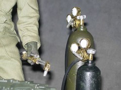 1/6 scale resin cast Engineers welding torch set for Ultimate Soldier or Dragon