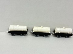 Tomy Thomas Plarail Lot of 3 White Troublesome Tankers