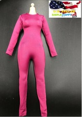 1/6 Pink Tights stretch suit Long Sleeve for 12″ female figure phicen ❶USA❶