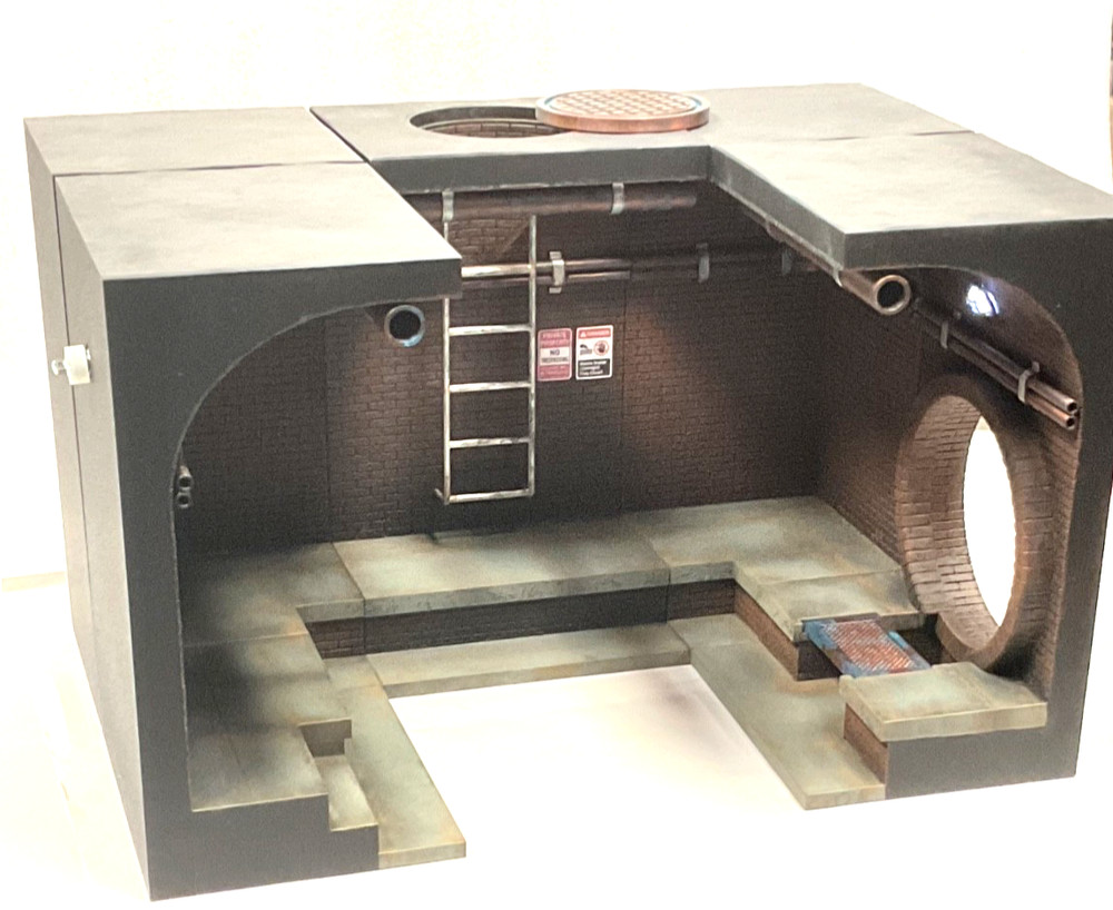Custom TMNT 3D printed sewer dioroma – set includes five individual pieces