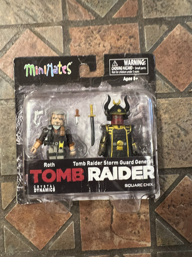 Tomb Raider Minimates ROTH & STORM GUARD GENERAL Sony Playstation