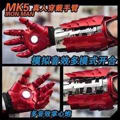 1/1 Iron Man MK5 Right Arm Glove Wearable Voice Control Touch Remote Control US