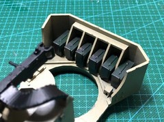 Custom kit turret weapon station for 1:18 BBI M1114 humvee unpainted