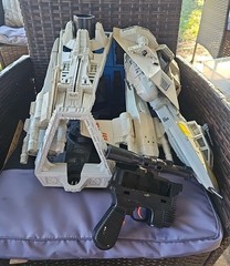 Vintage 1980s Star Wars Lot Of 5 Incomplete Ships 4 Parts Or Restorat Pre Owned