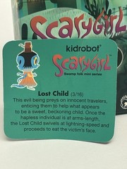 Kidrobot Scary Girl Swamp Folk Mini Series The Lost Child Collectible Figure