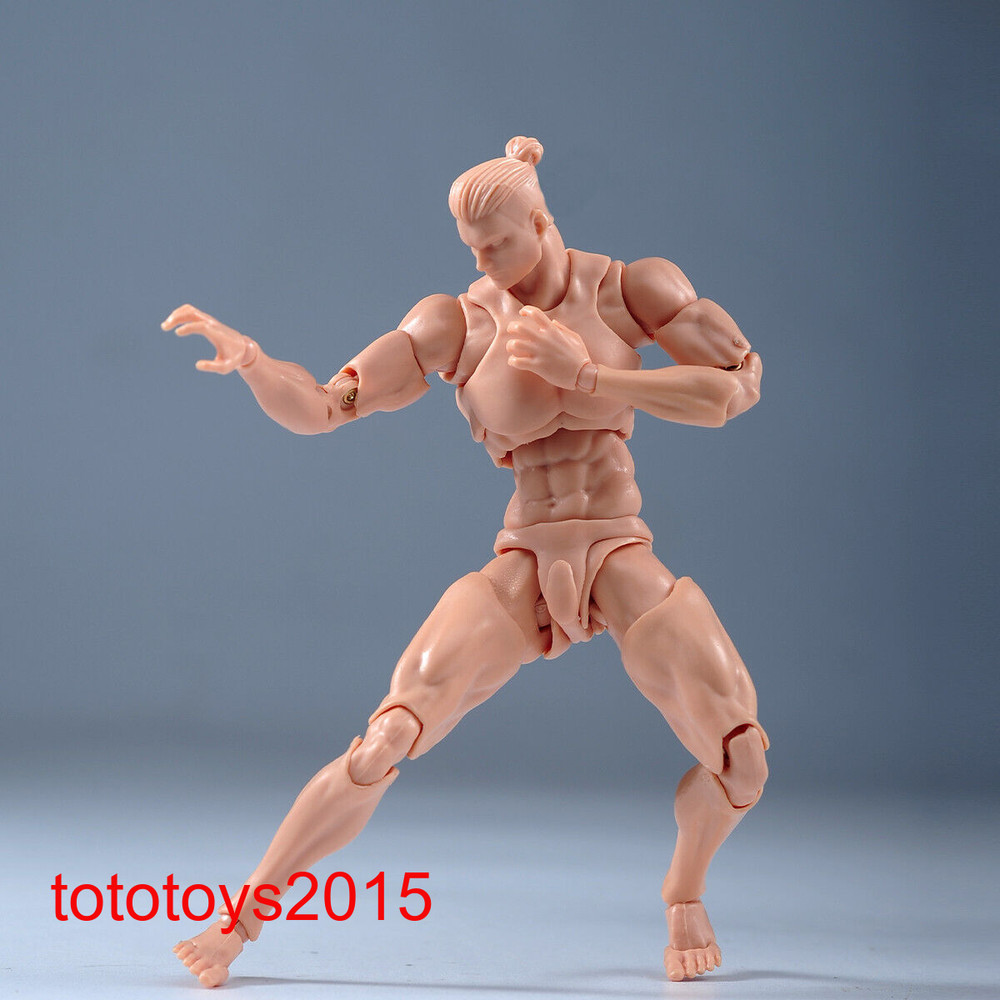 Romankey 1/12 Yellow Super Flexible Man Body 6”Joint Action Figure model Doll