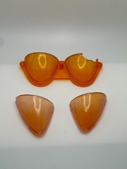 Vintage Kenner DC Super Powers Batmobile Front Windshields Set 1984 Repro Part