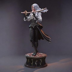Fanart figure Maelle airbrush painted 9.8 inch Adult 17+