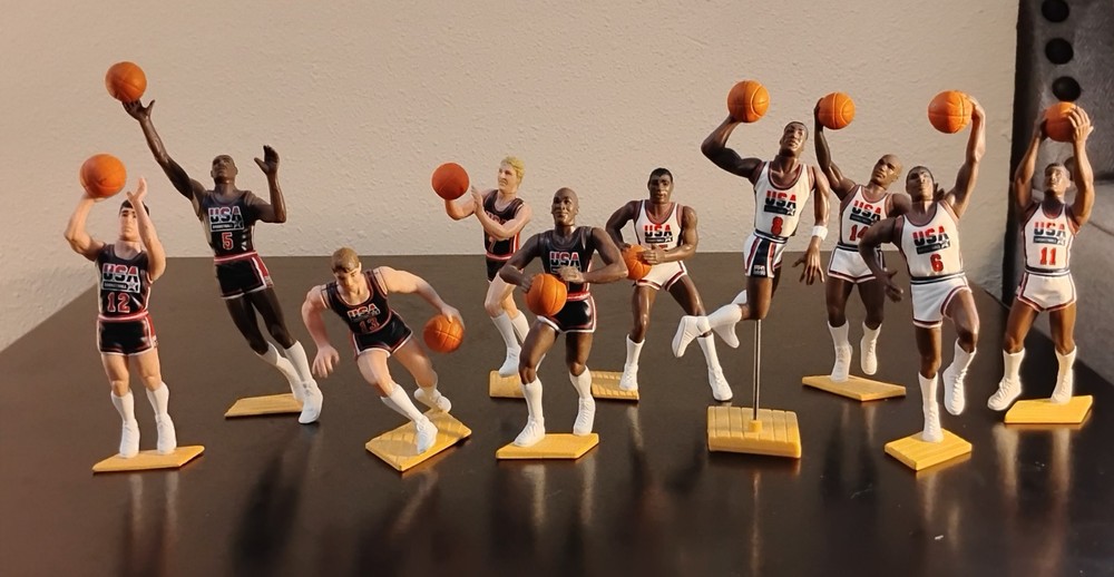 **SEE PHOTOS** 1992 Starting Lineup Dream Team- Michael Jordan, Bird, Magic MINT