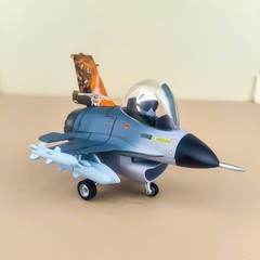 NG Fortune Leopard Q-version Model F-16AM Fighter Jet Aircraft Model