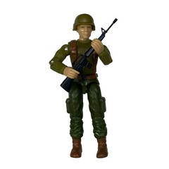 3.75 Inch o-ring Action Figure Trooper Soldier Greenshirt g.i. joe