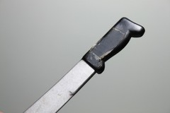 1/6 Scale Plastic Machete Silver Blade Black Handle 12″ GI Joe Figure Weapon